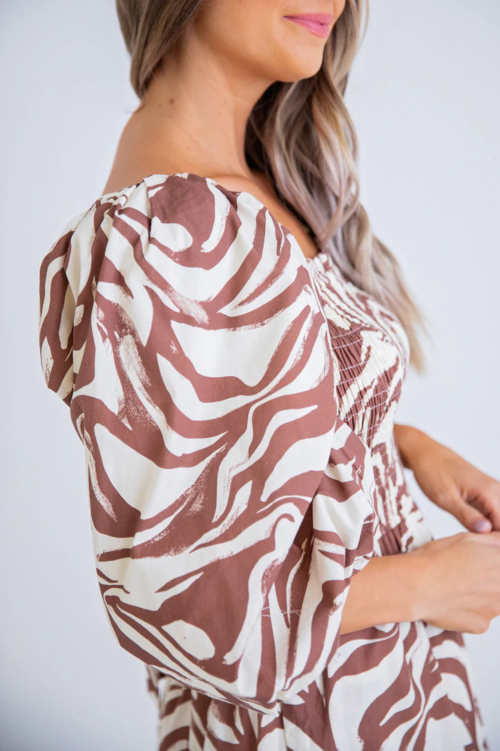Poplin Smock Maxi Dress
