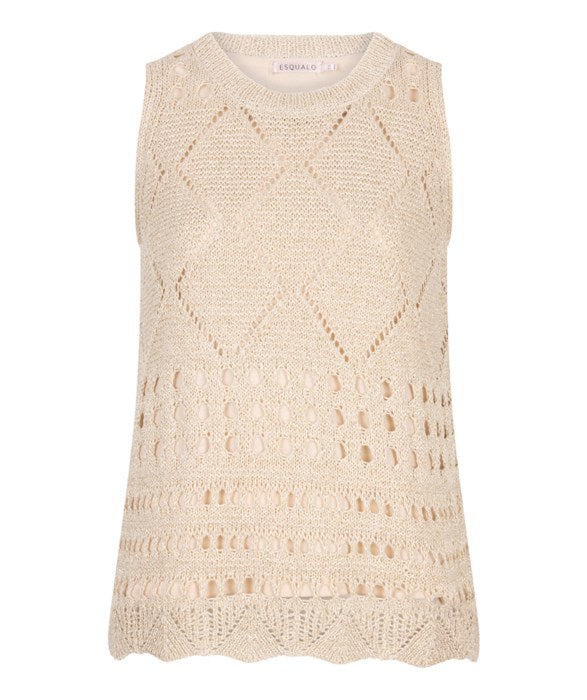Top Fancy Open Knit Lurex