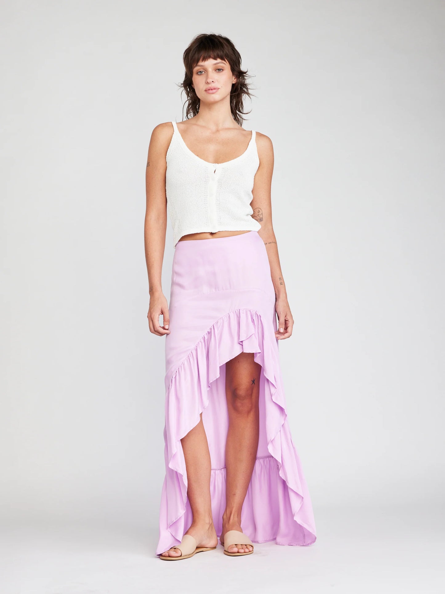 Kaelie Button Tank Sweater