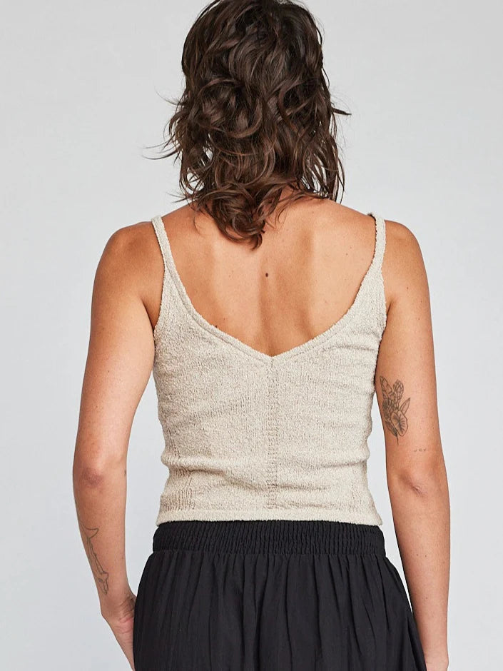 Kaelie Button Tank Sweater