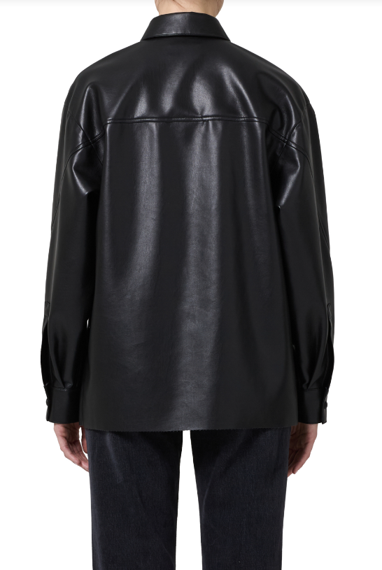 Aylin Vegan Leather Shirt