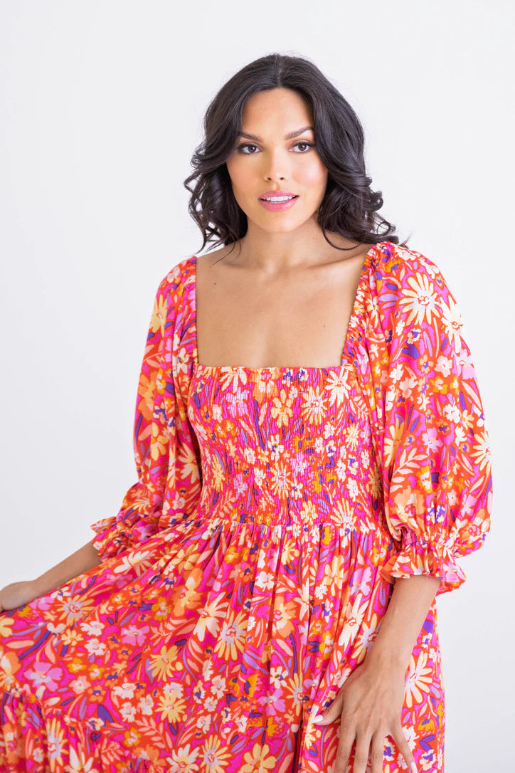 Smock Maxi Dress