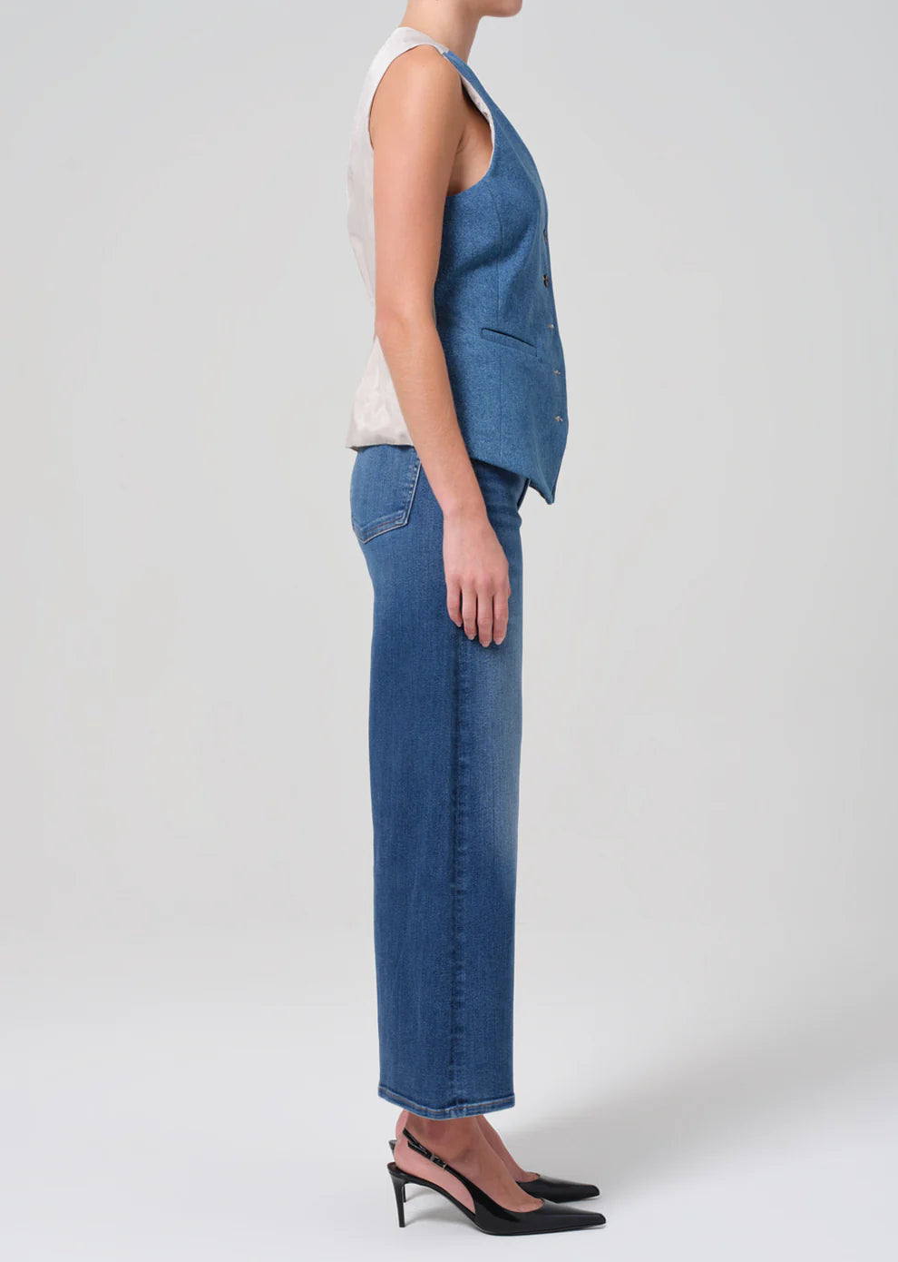 Lyra Wide Leg Crop In Ambry