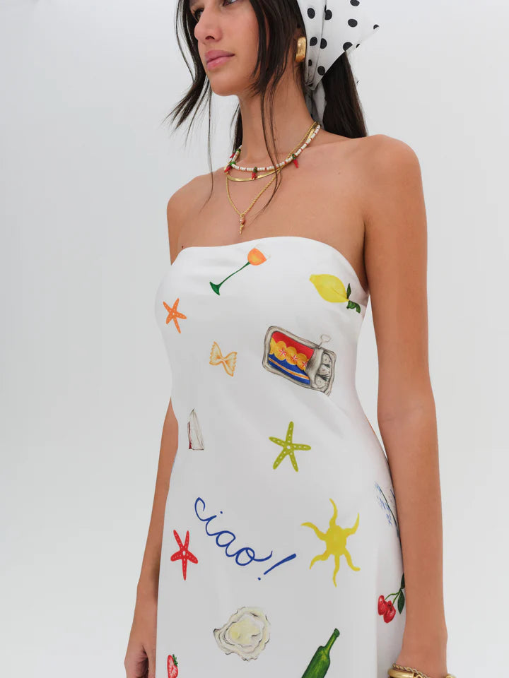 Carla Strapless Maxi Dress – Island Proper