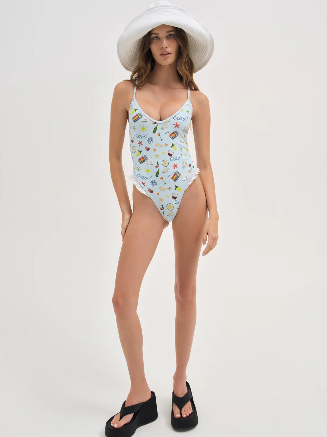 Strappy One Piece Swimsuit