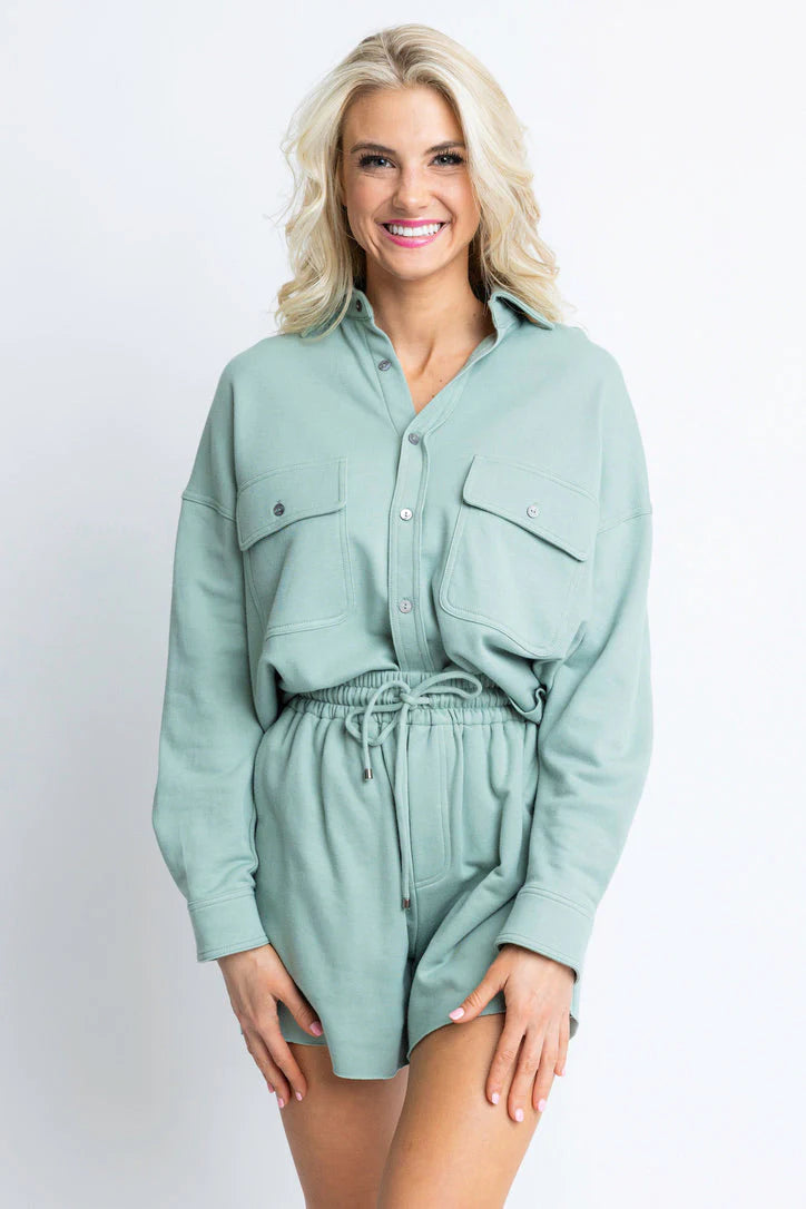 Solid French Terry Pocket Top