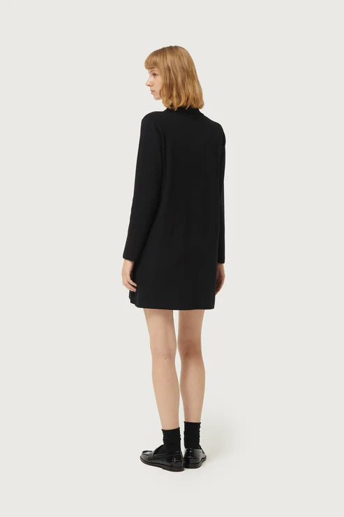 Short Dress with Polo Neck