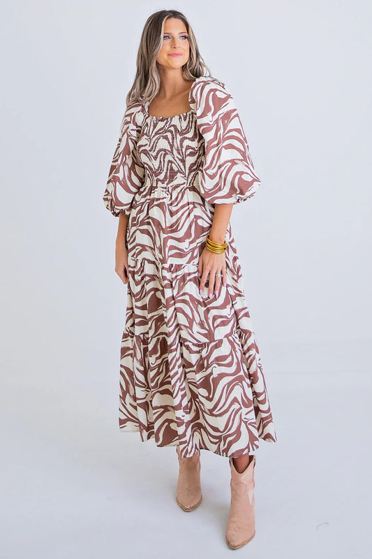 Poplin Smock Maxi Dress