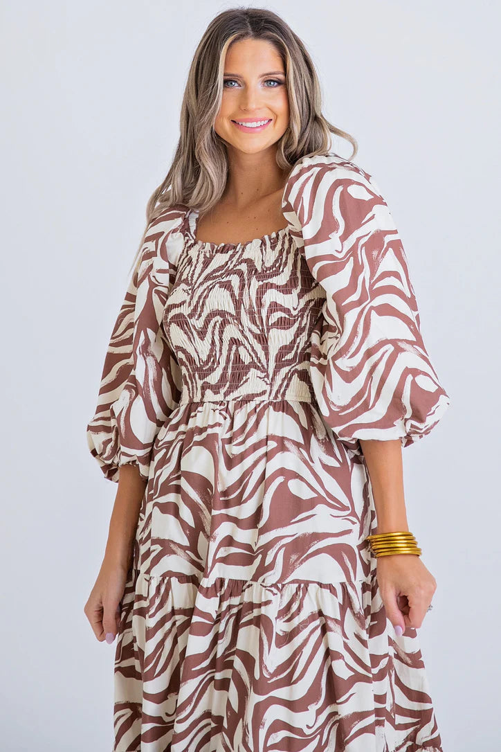 Poplin Smock Maxi Dress