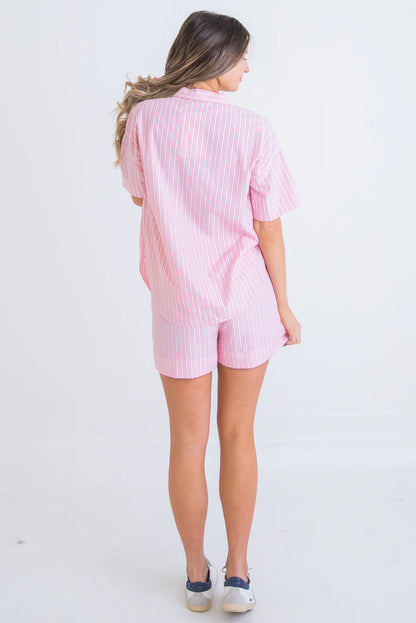 Stripe Poplin Short