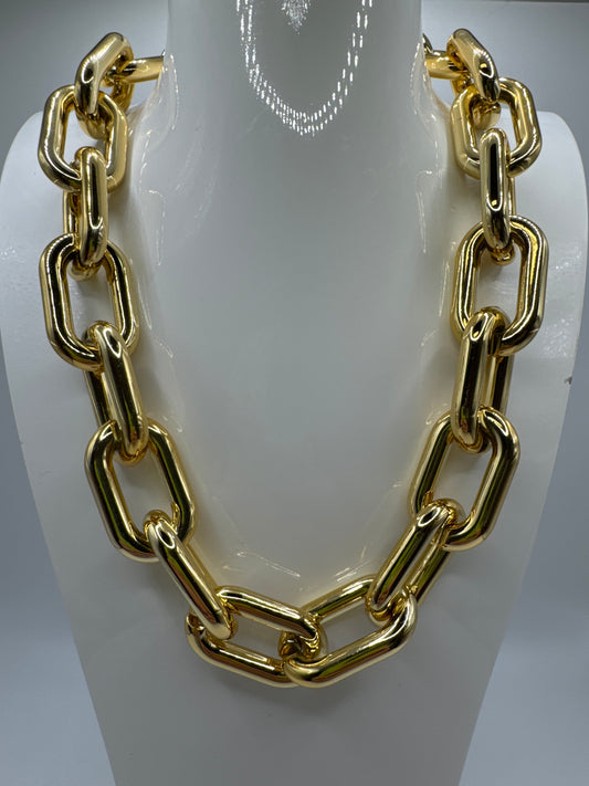 Ultralight Link Necklace-Gold