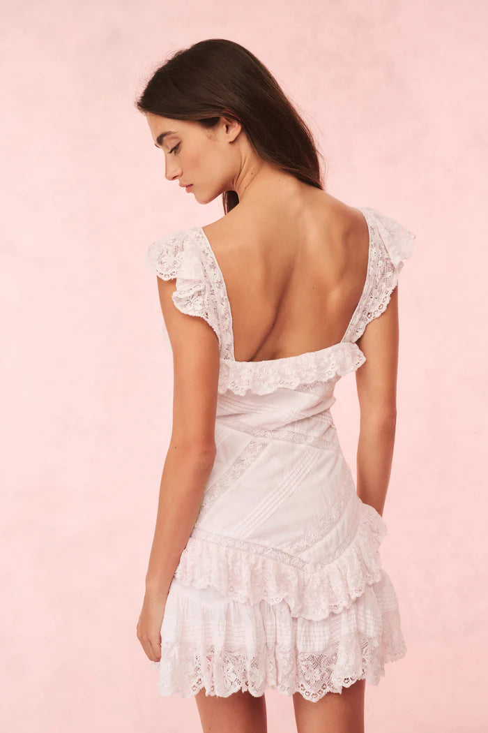 Bensley Cotton Lace Mini Dress