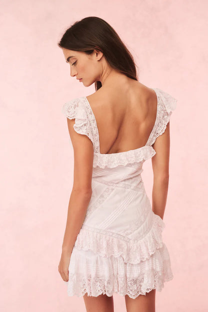Bensley Cotton Lace Mini Dress