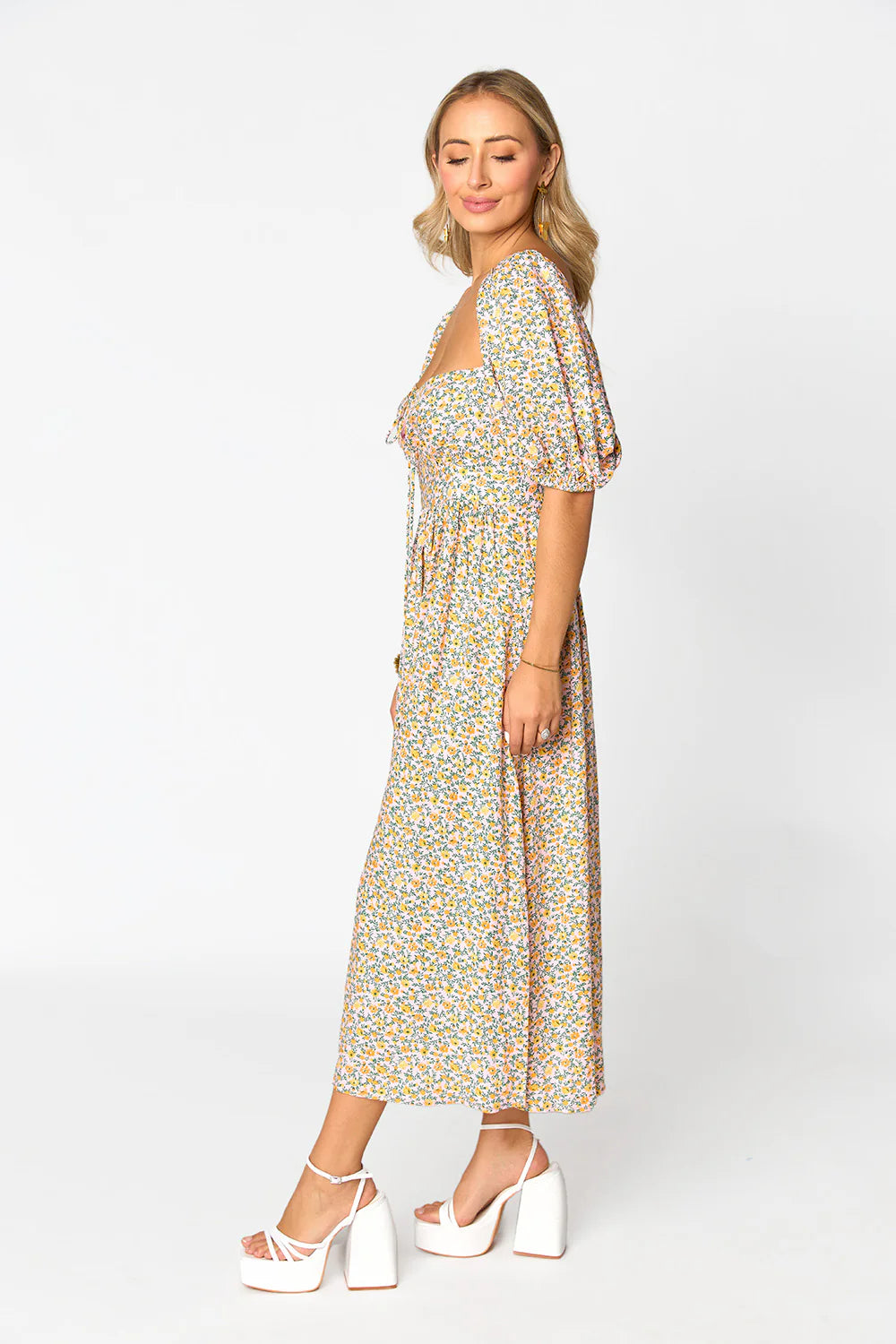 Olsen Magnolia Midi Dress