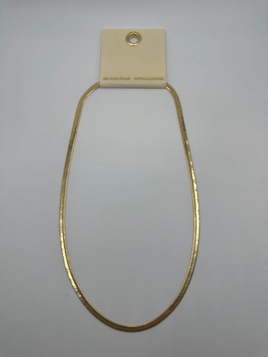 18K- Herringbone Necklace