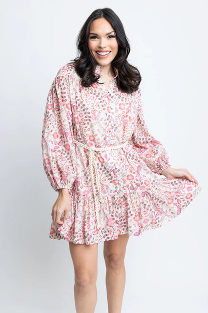 Floral Paris Button Down Dress