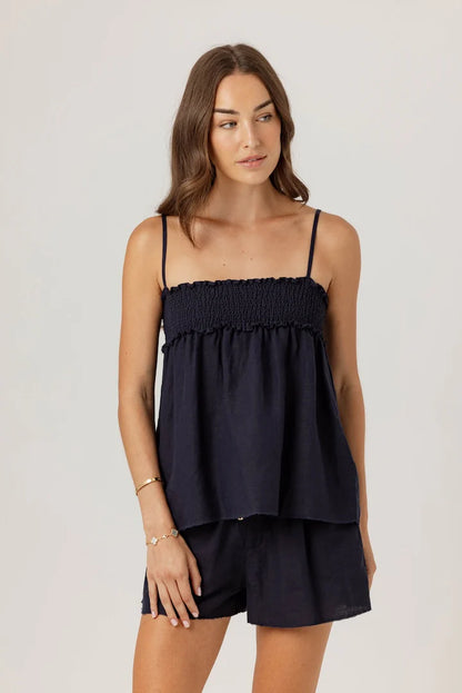 Solid Linen Penny Shorts