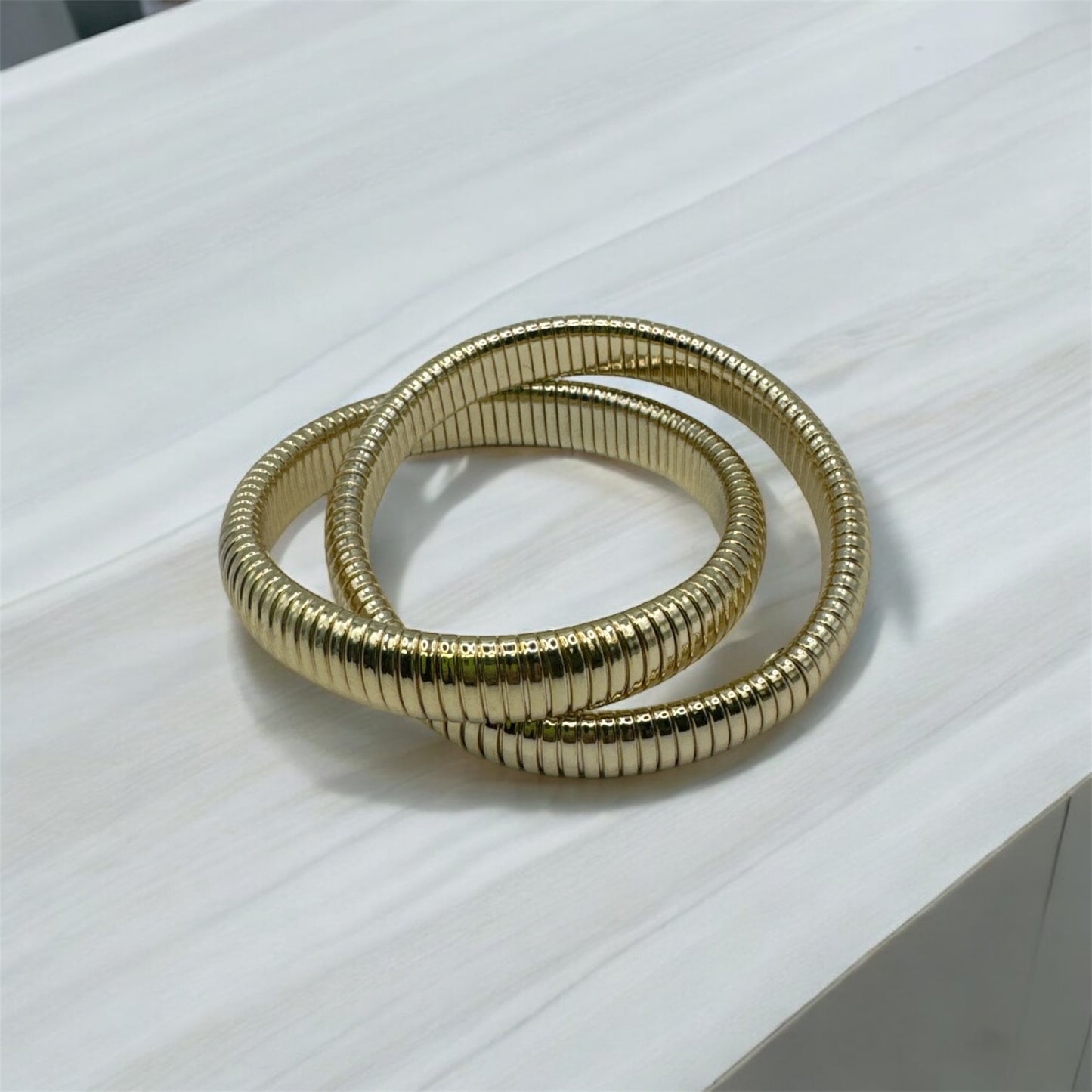 Double Slide Bracelet-Gold