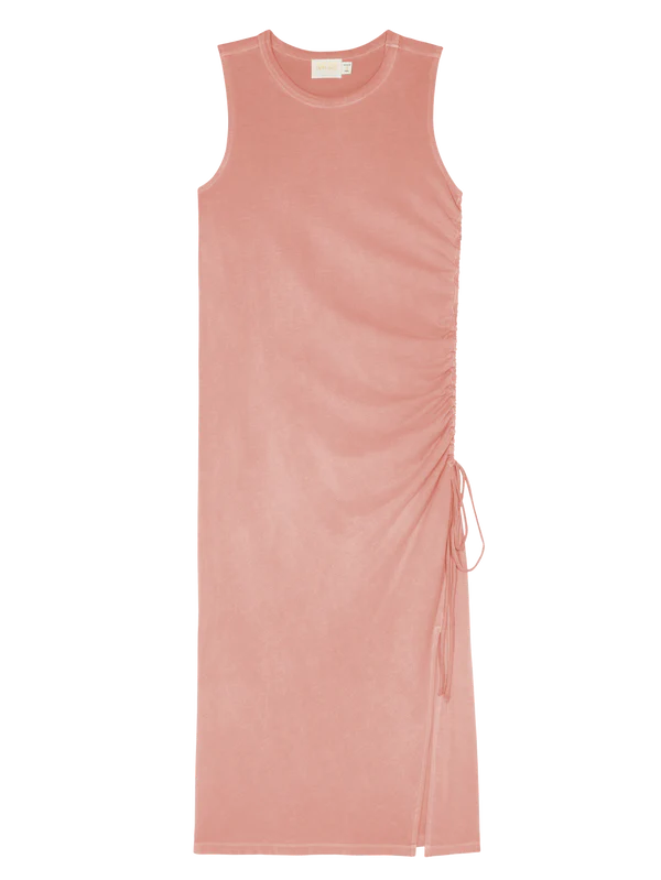 Iris Crewneck Dress W/Ruched