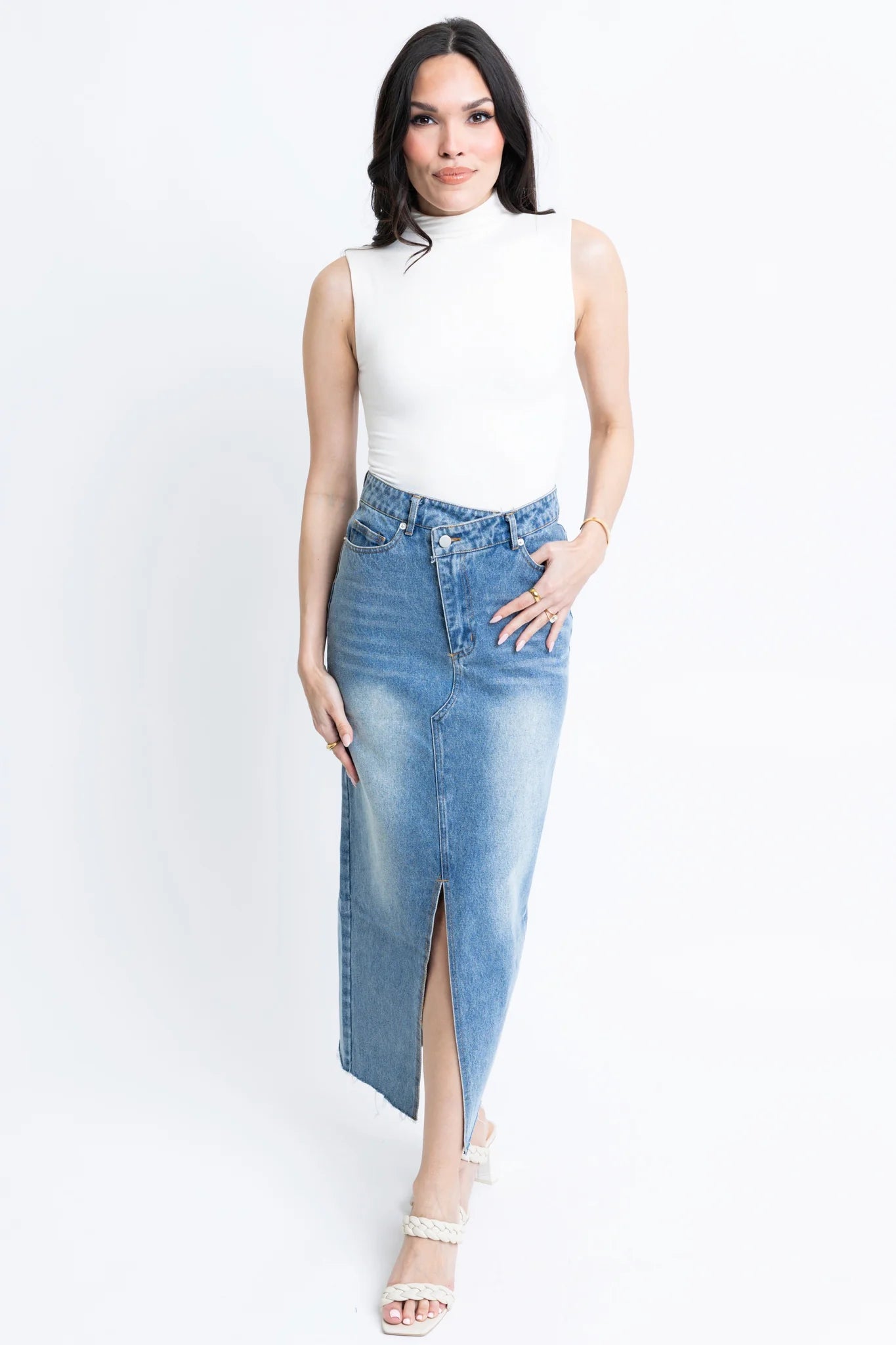 Denim Maxi Skirt