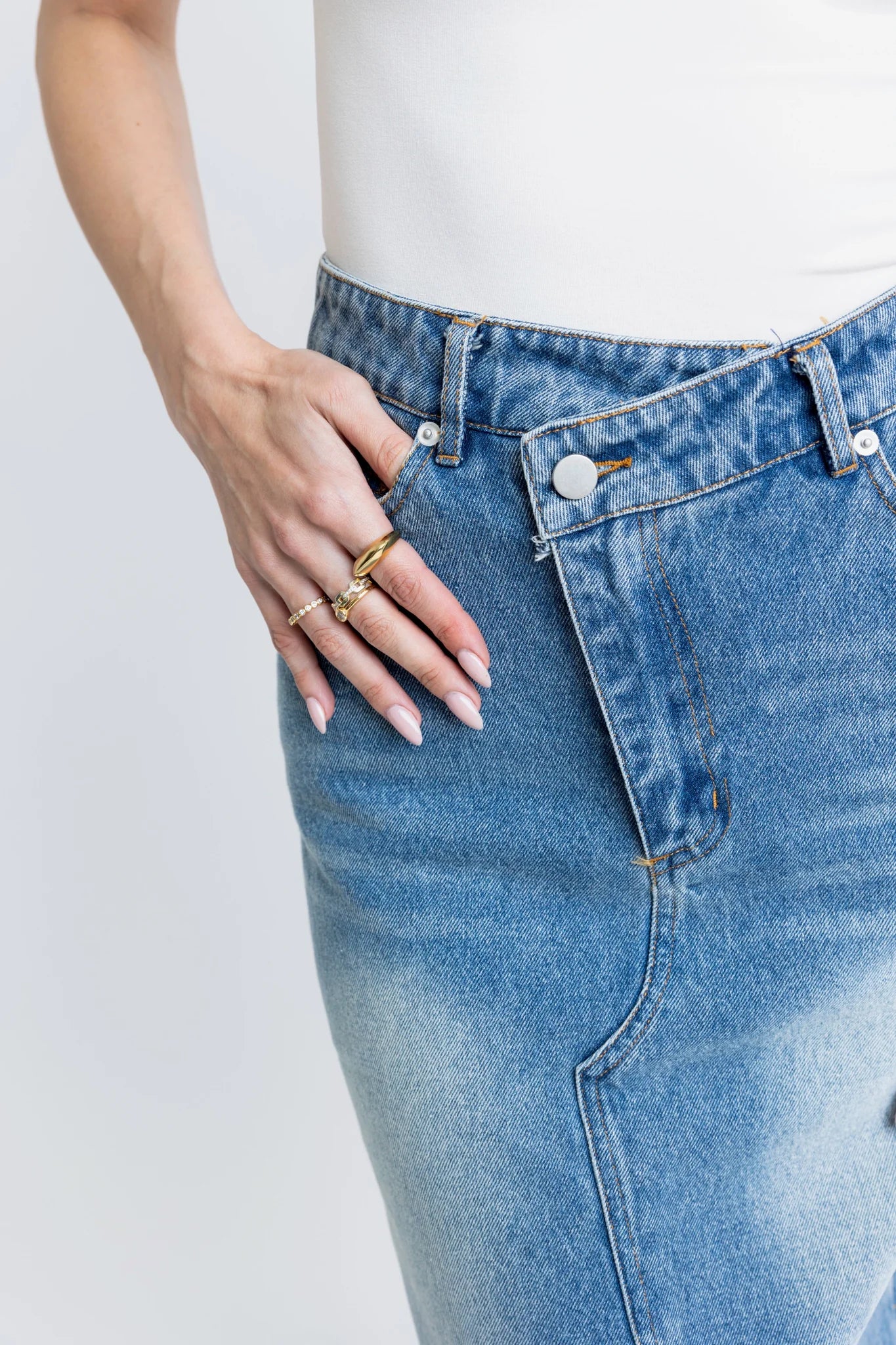 Denim Maxi Skirt
