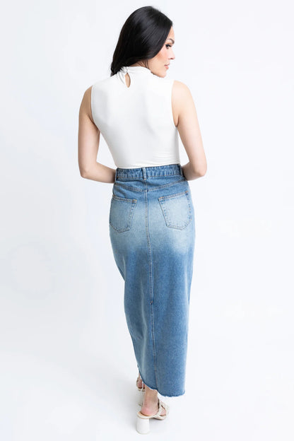 Denim Maxi Skirt