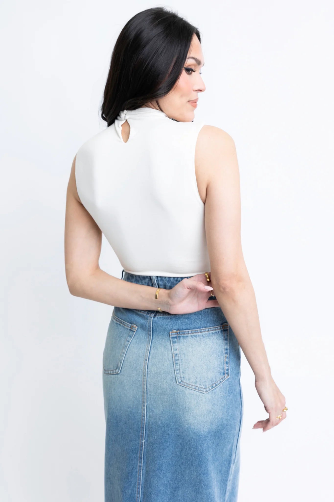 Denim Maxi Skirt