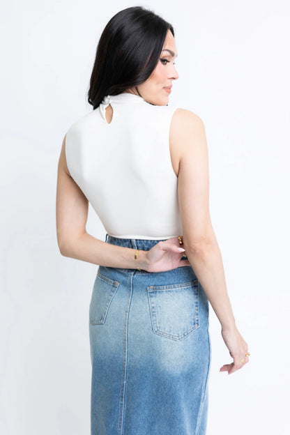 Denim Maxi Skirt