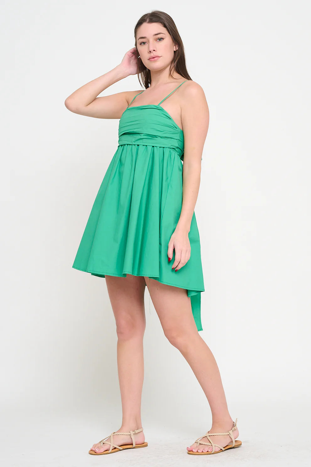 Cycladic Leaf Short Dress