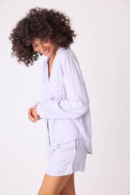 Sunday Sateen Stripe PJ Set