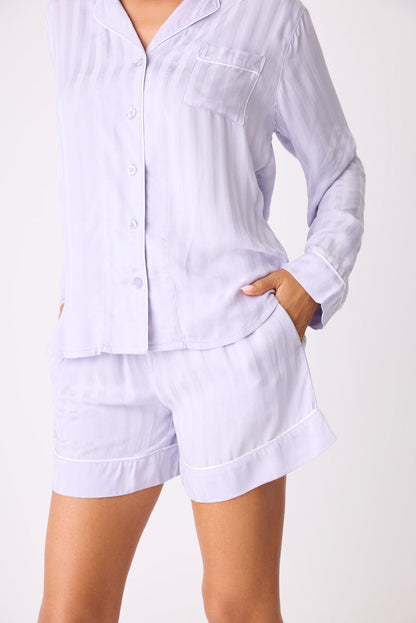 Sunday Sateen Stripe PJ Set