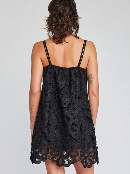 Roxie Scallop Mini Dress