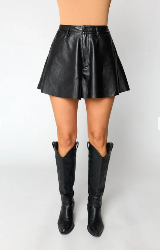 Emerson Vegan Leather Shorts