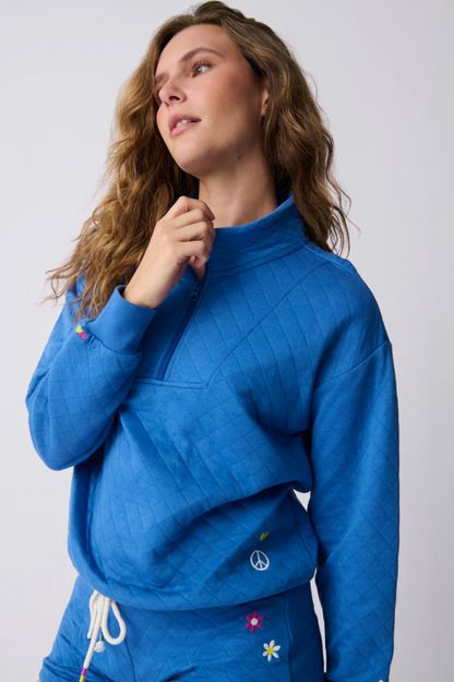 Electric Vibes Quarter Zip Sweatshirt