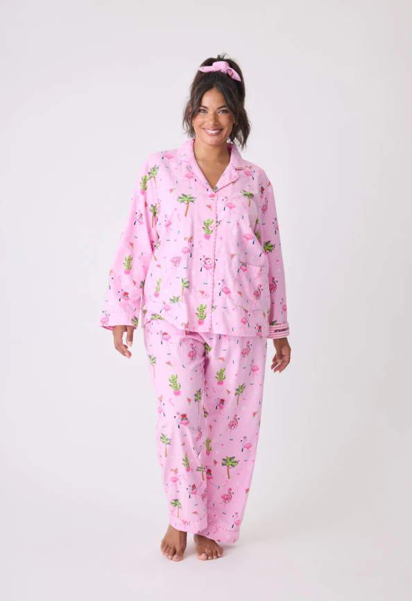 Flamingo Flannel PJ Set