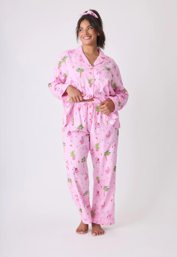 Flamingo Flannel PJ Set