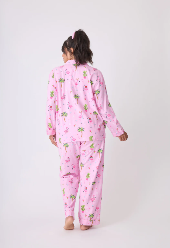 Flamingo Flannel PJ Set