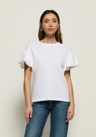 Camille Ruffle Sleeve Top
