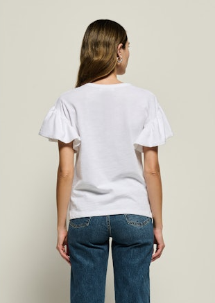 Camille Ruffle Sleeve Top