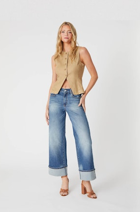 Selvedge Wide Cuff Jean