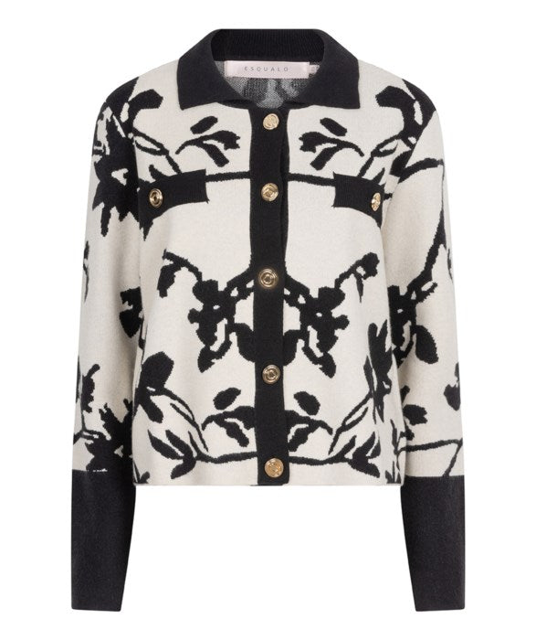 Cardigan Short 2Tone Jacquard
