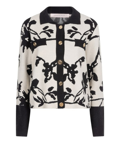 Cardigan Short 2Tone Jacquard