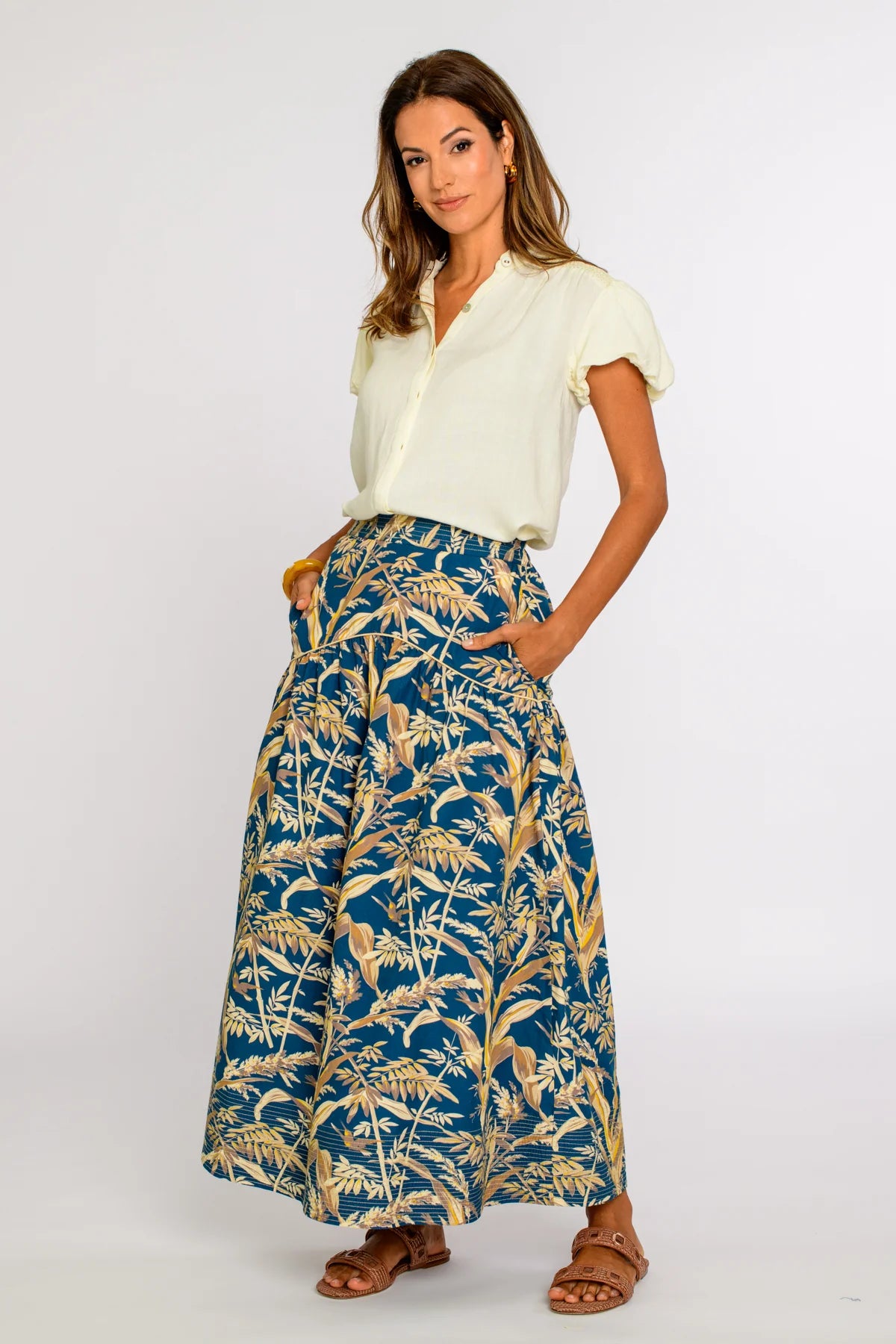 Phoebe Skirt in Foliage